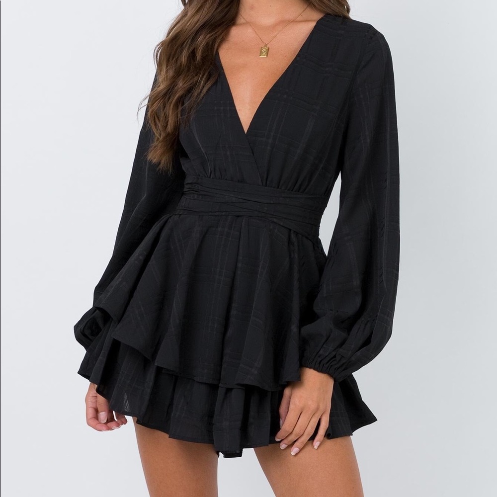 Princess Polly String of Stars Black romper